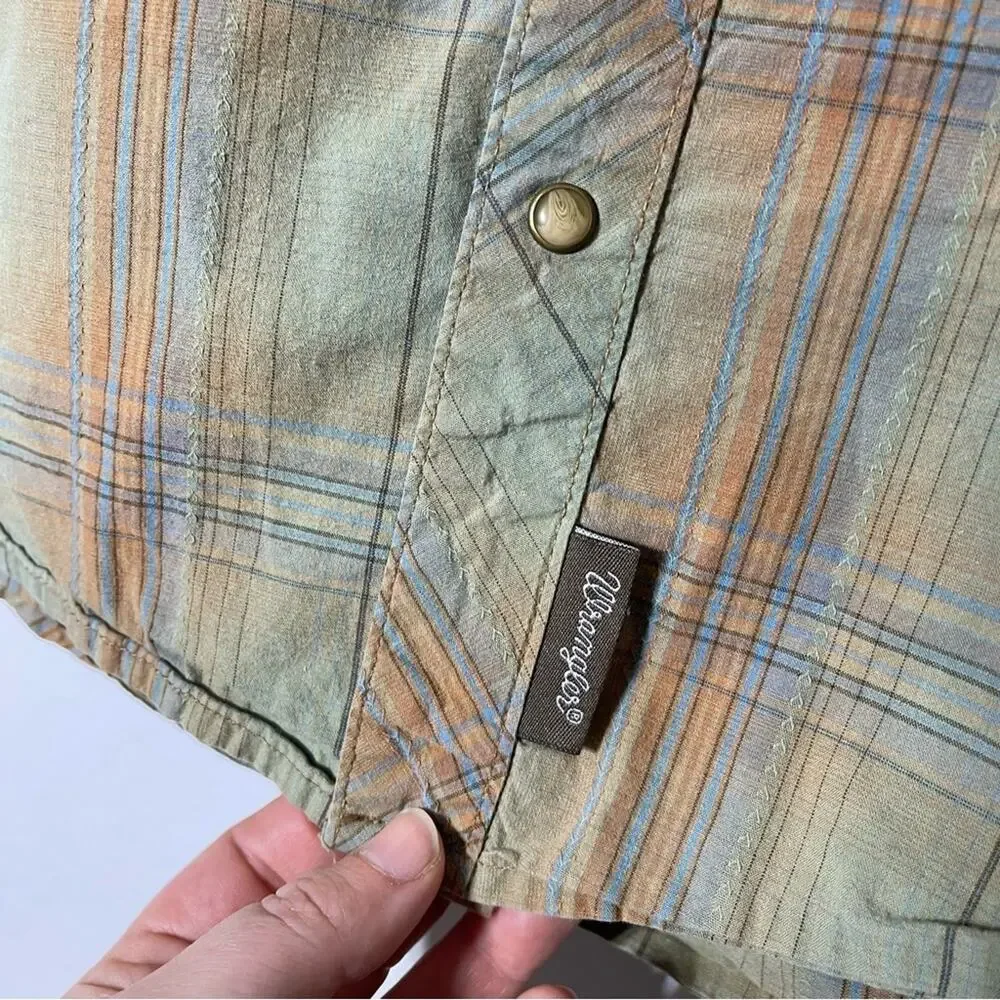 Wrangler Retro, Plaid Snap Shirt Long Sleeve. Size XL(14/16) Excellent condition